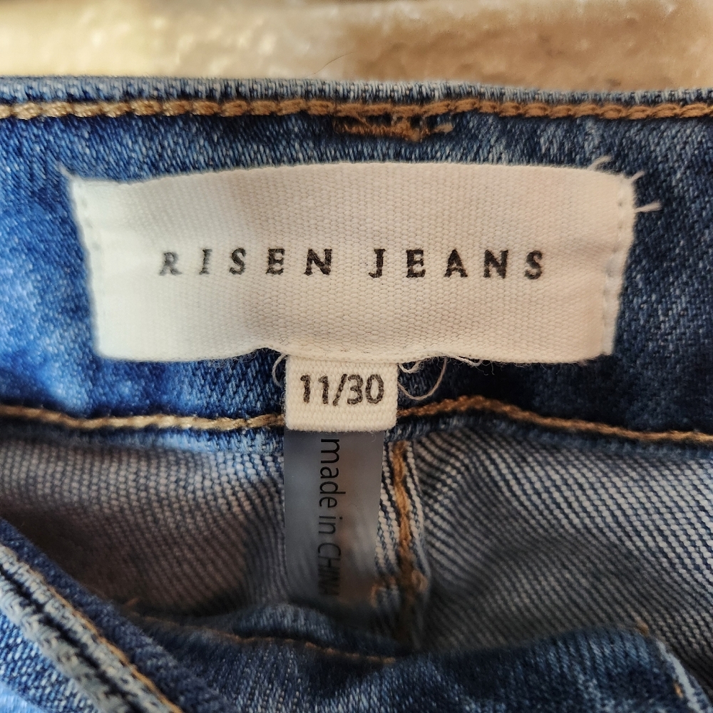 Stylish Light Blue Flare Jeans - Picture 10 of 15